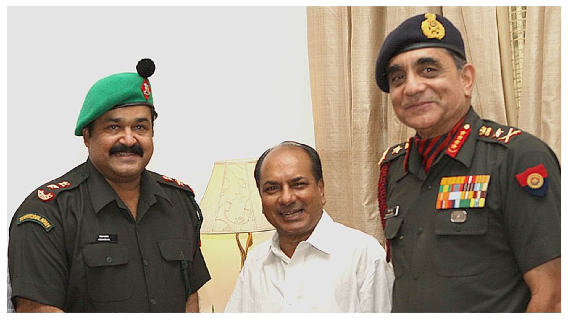 Mohanlal has many skills he is first actor in India to be awarded the honorary rank of Lieutenant colonel