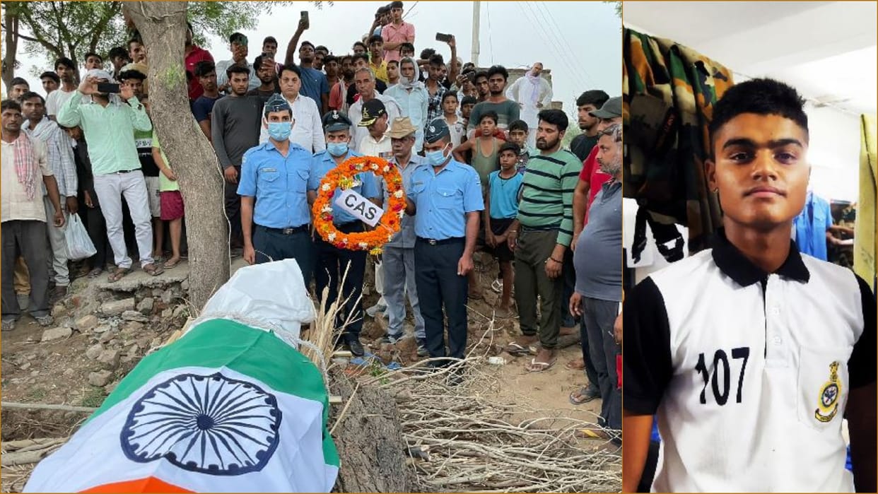 Air Force jawan cremated with state honours in Narnaul