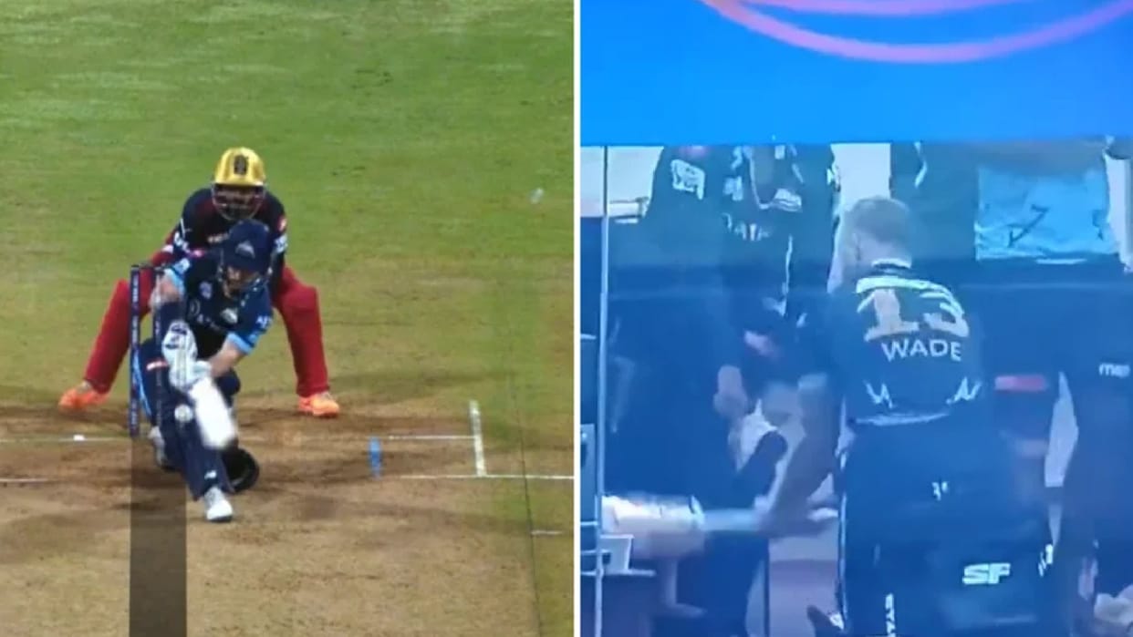 IPL 2022 Matthew wade reprimanded for breaching ipl rules RCB vs GT Royal Challengers Bangalore vs Gujarat Titans