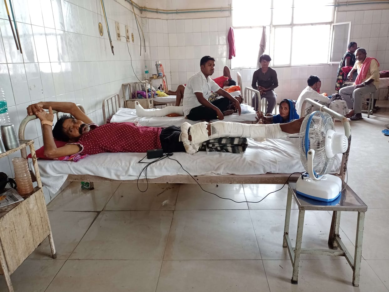 In the absence of fan, patients and relatives are upset