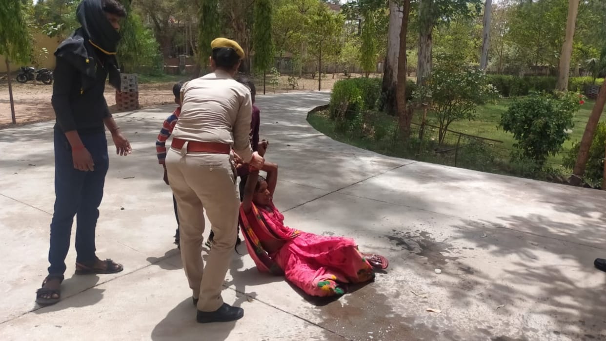 Lalitpur waiting for justice two people try commit suicide at SP office and DM office
