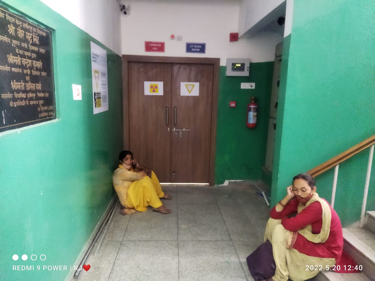 Ten patients got CT scan done, no facility to sit outside the lab