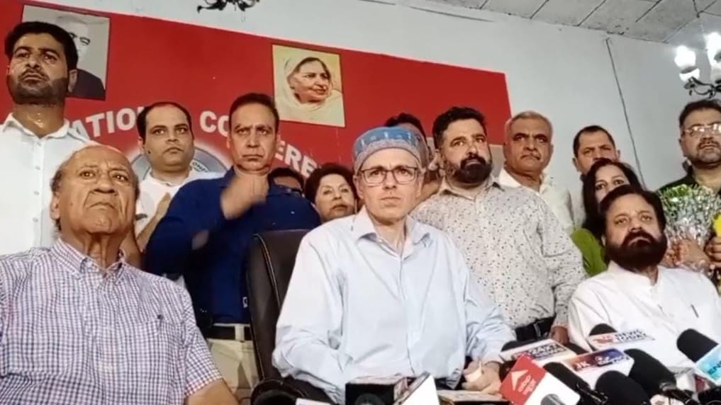 Omar Abdullah Press Conference at jammu target Bjp and speaks on various issues