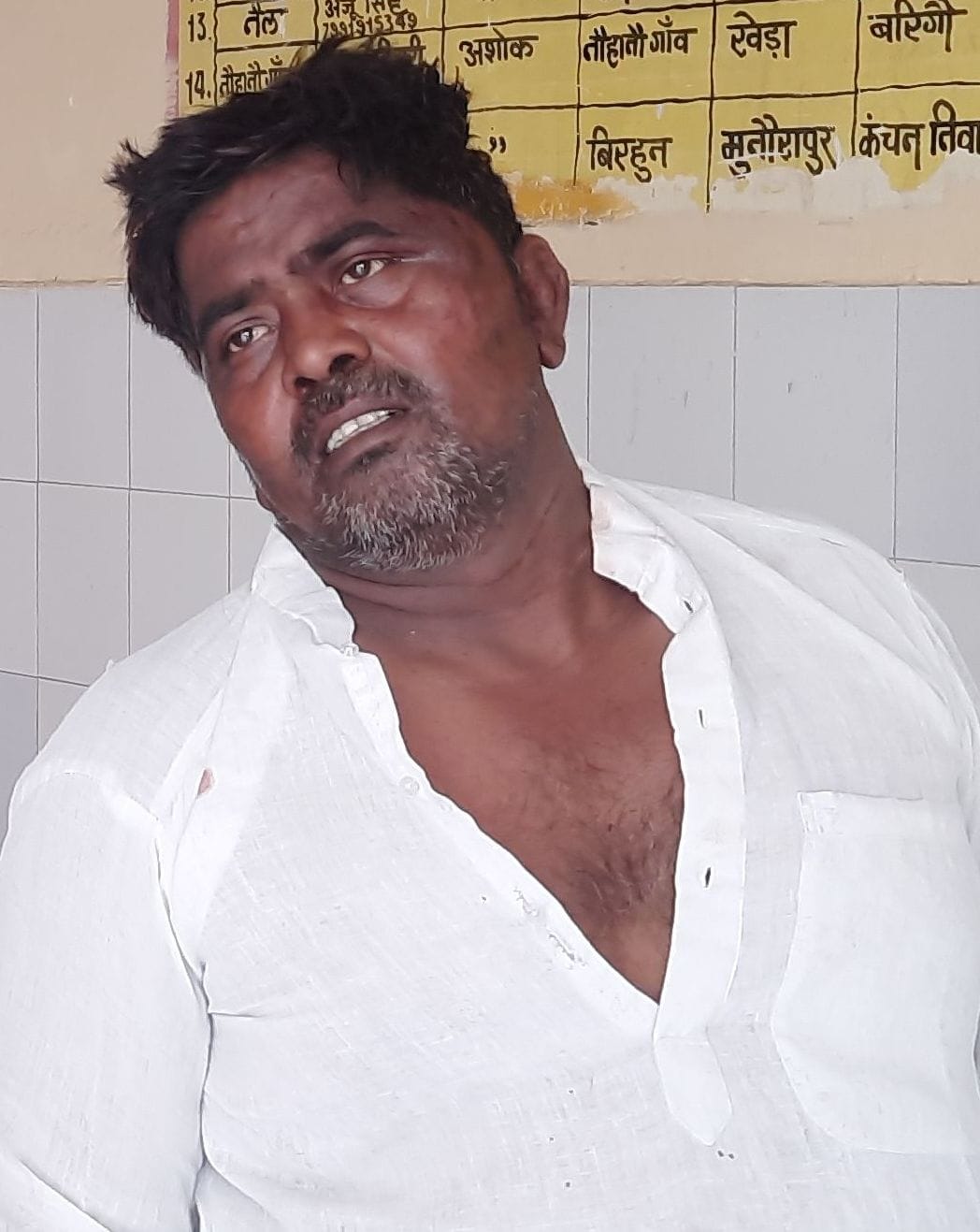 Kanpur dehat : Information about cattle cutting was received, when the police went, attacked with a knife, one accused arrested