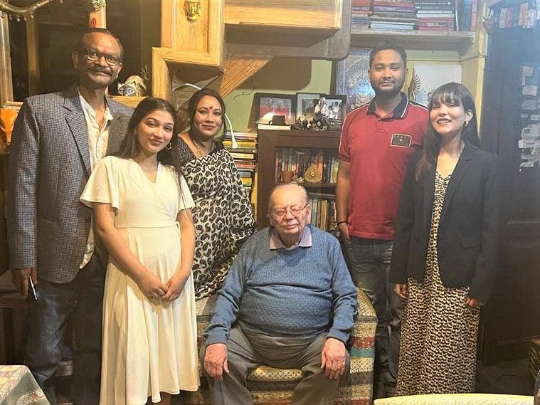 English writer Ruxin Bond celebrated his birthday with simplicity