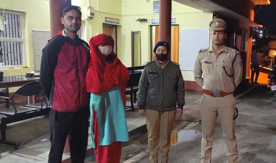 Lady arrested from bijnor