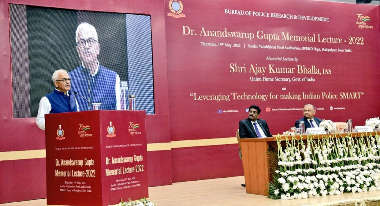 Union Home Secretary Bhalla said, if any IPS officer make a plan for the use of technology, Union Home Ministry will cooperate him