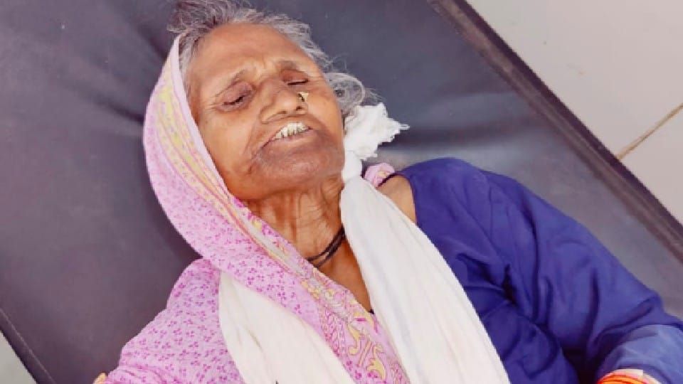 Chhatarpur: Old mother was beaten to death by a son, the other son sat watching, case registered