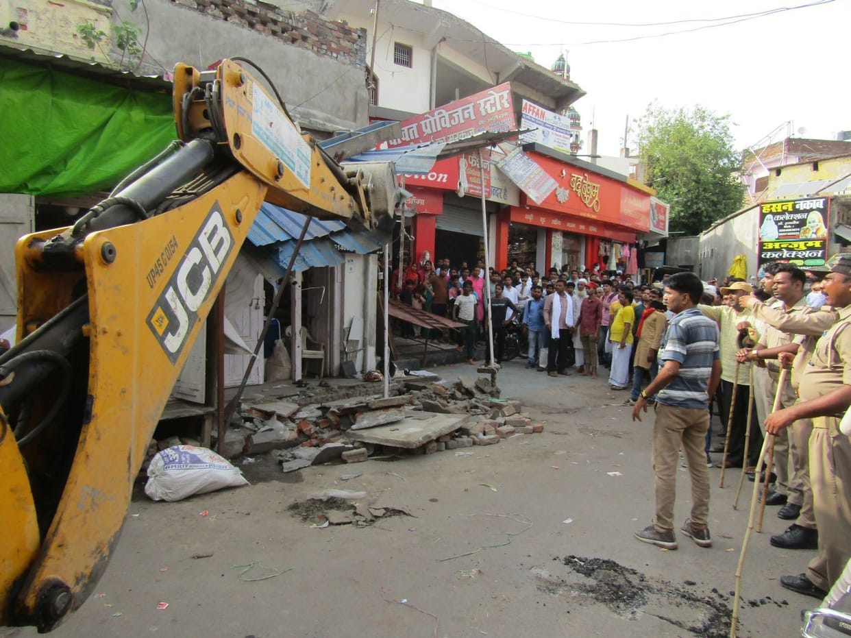 Bulldozers ran on the homes of the poor leaving the rich