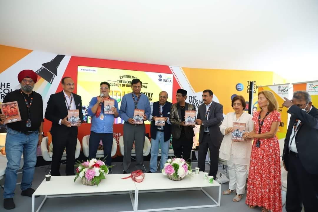 Senior journalist Ajit Rai launches his book Bollywood Ki Buniyad in 75th Cannes film festival 2022