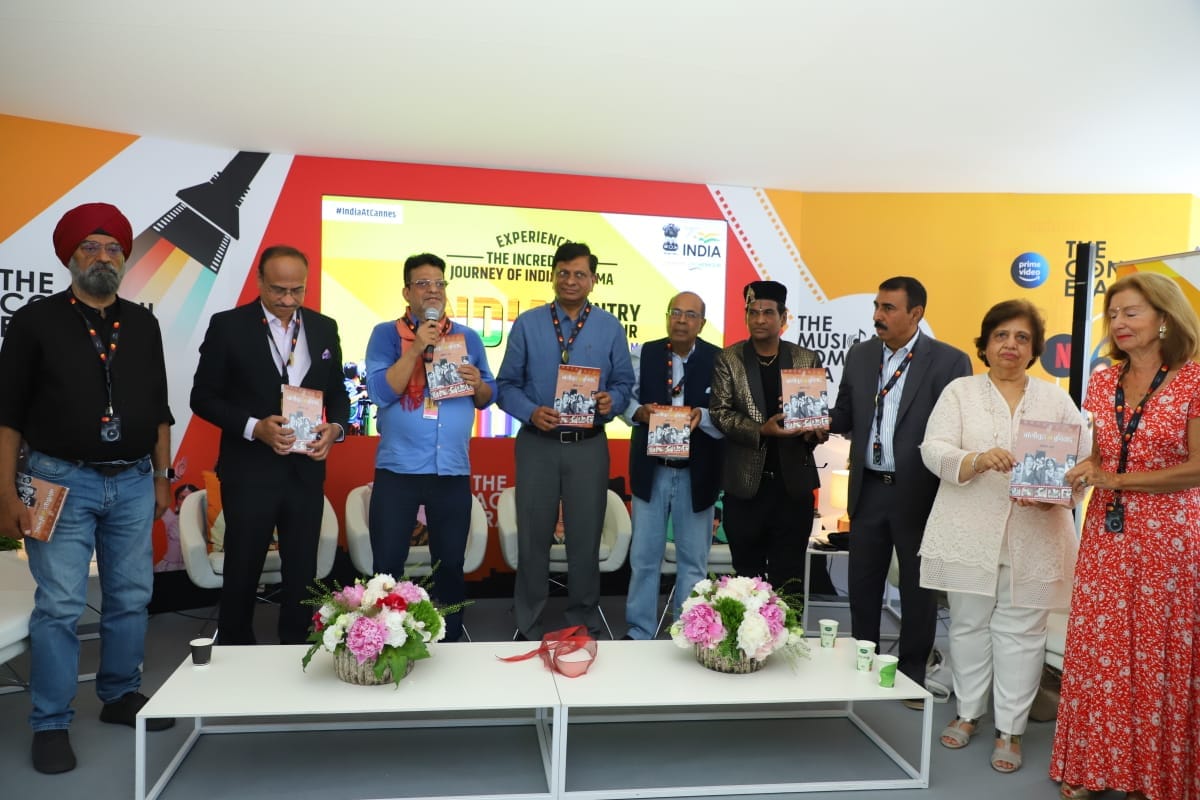 Senior journalist Ajit Rai launches his book Bollywood Ki Buniyad in 75th Cannes film festival 2022