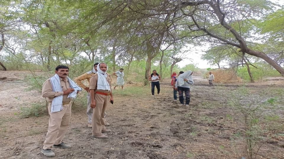 forest department team searched the forest on information of leopard spotted in mathura
