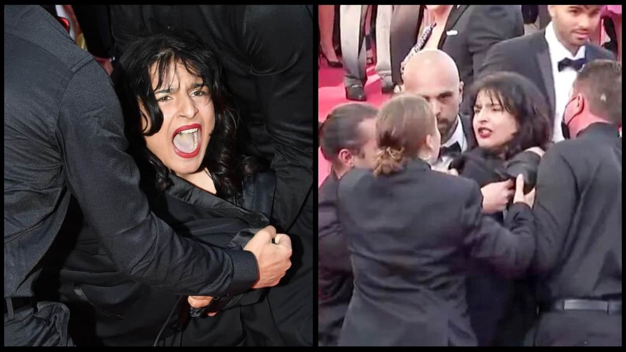 Cannes 2022: Woman strips off her clothes in Ukraine protest on Cannes red carpet