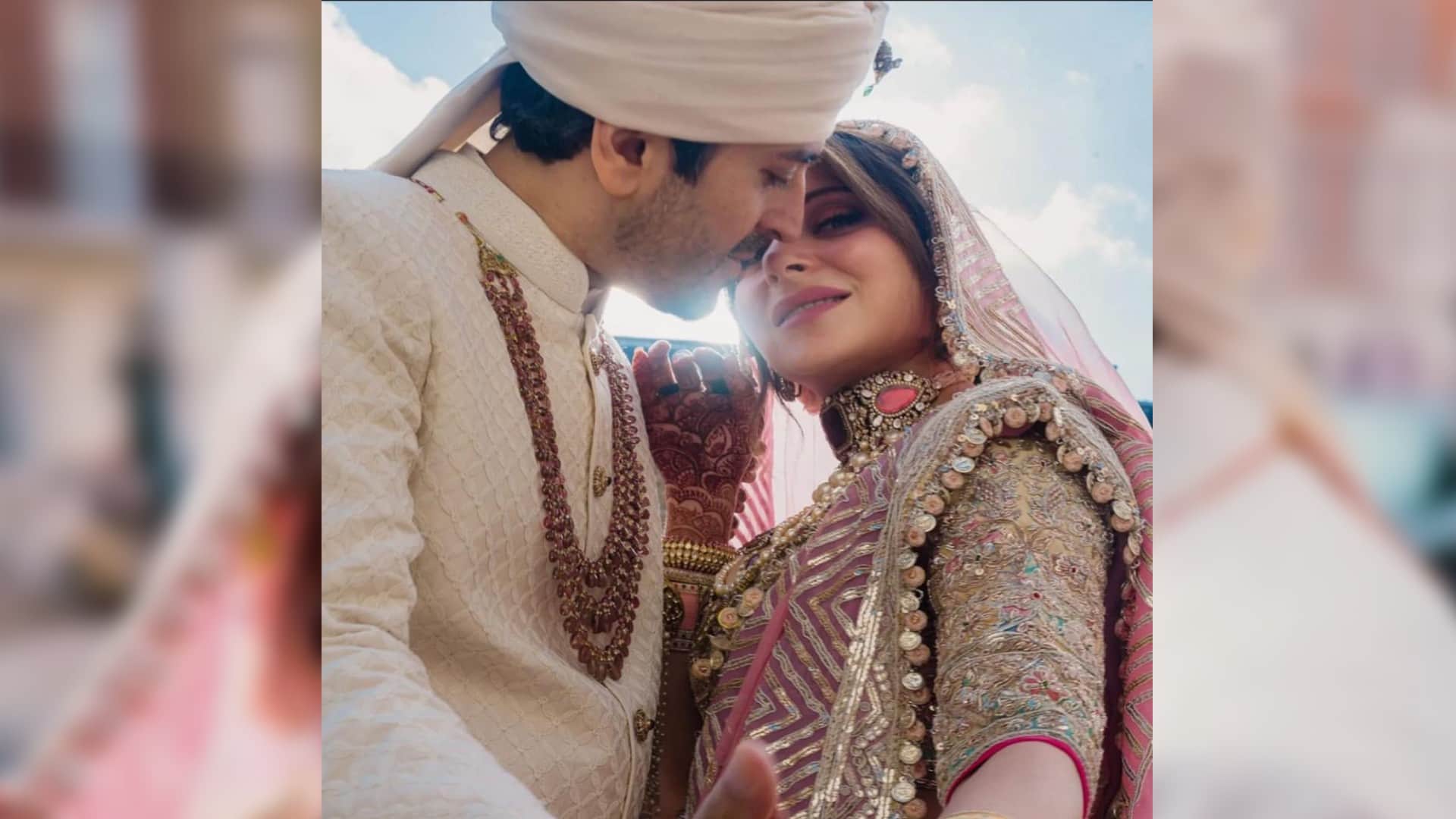 Kanika Kapoor Wedding Photos Bridal Lehenga of Bollywood Singer kanika Kapoor
