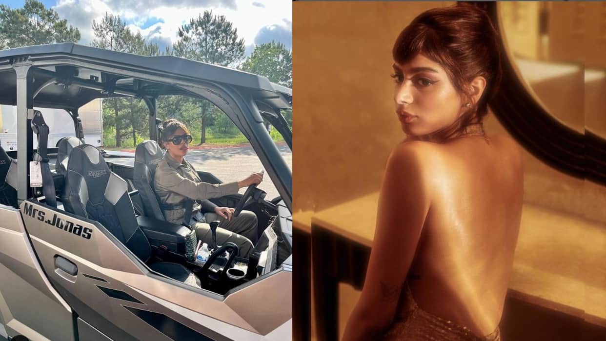 Priyanka Chopra Poses With Her Customized Car Gifted By Nick Jonas and khushi kapoor latest archies look see todays celebrity update in photos