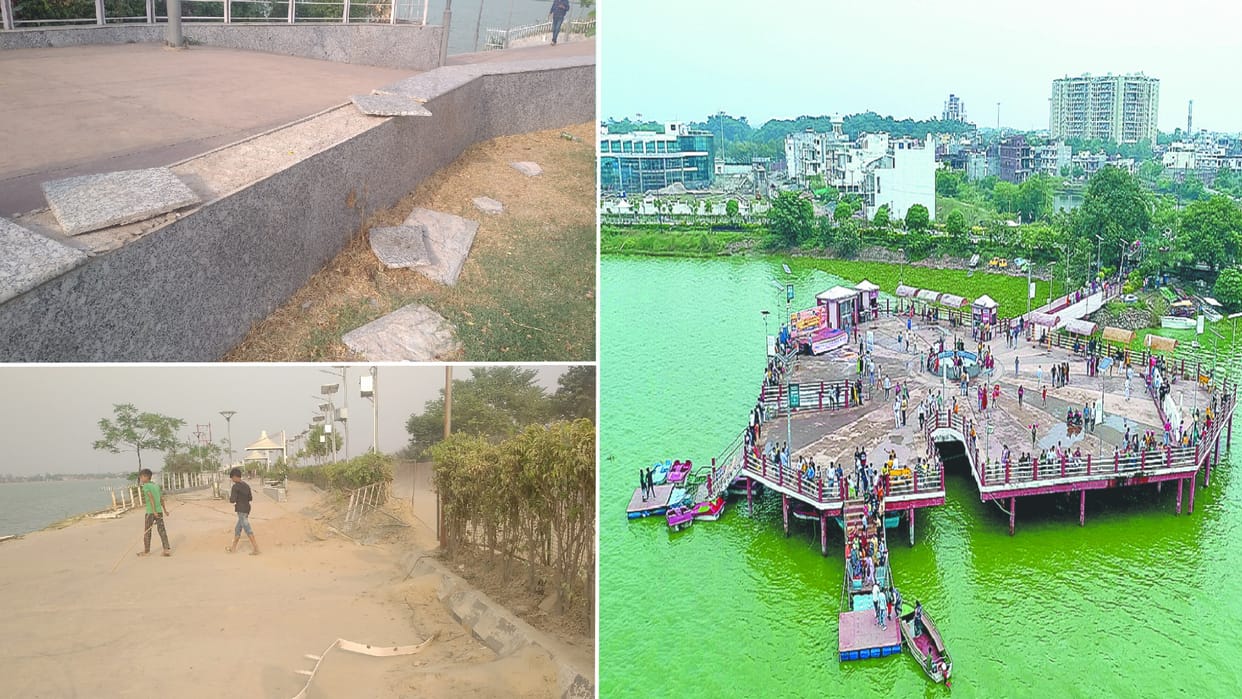 spreading darkness on Naya savera in Gorakhpur