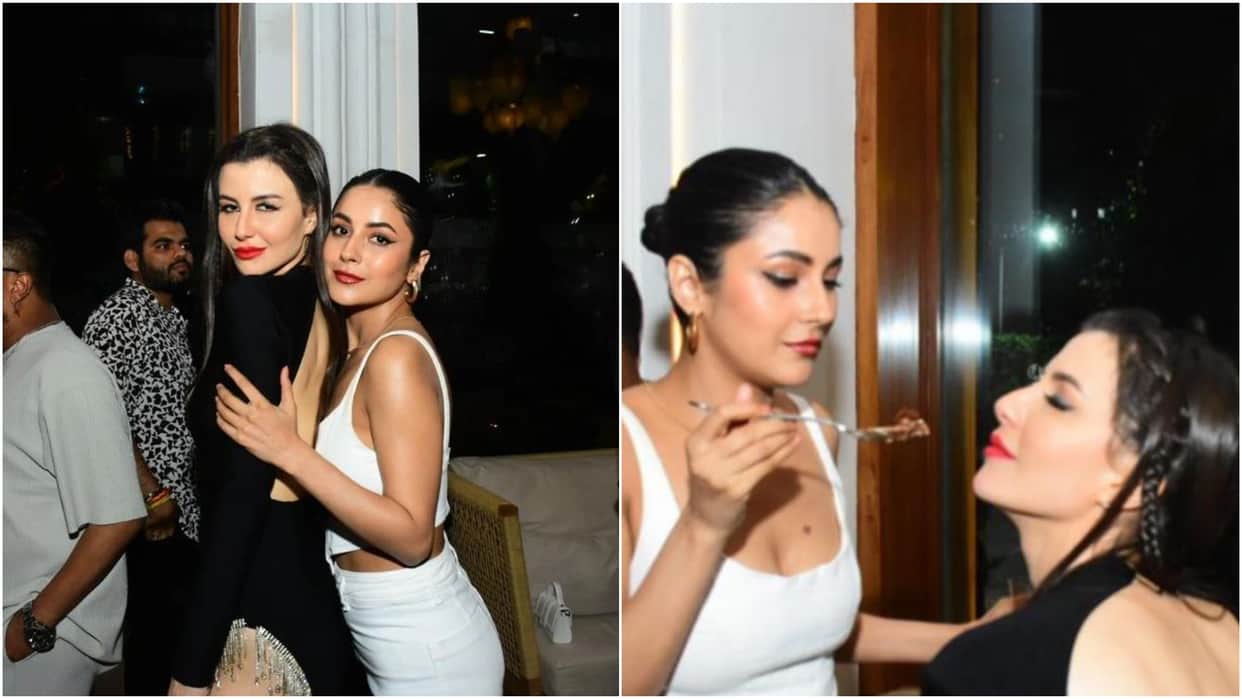 Shehnaaz Gill Attends Arbaaz Khan Girlfriend Giorgia Andriani Birthday Party and steals the show in white look