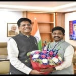 Prayagraj News :  कैबिनेट मंत्री नंद गोपाल गुप्ता नंदी ने केंद्रीय मंत्री पीयूष गोयल से की मुलाकात।
