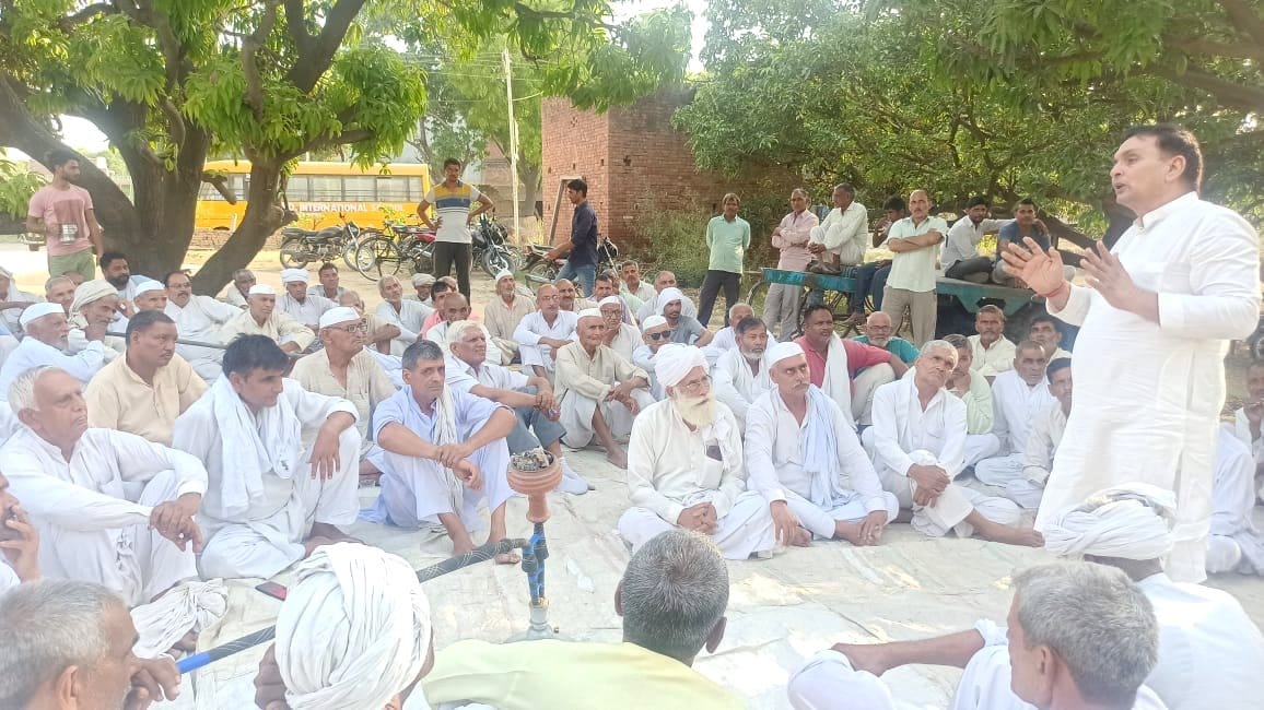 Farmers' Panchayat in protest against the installation of meters on tube wells