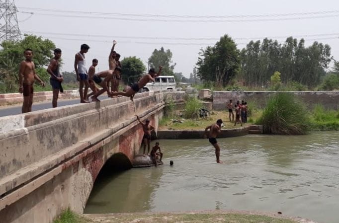 Fall in temperature due to rain, some relief from heat