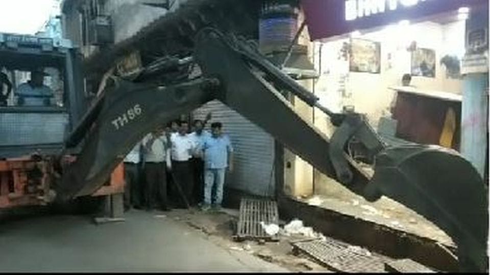 Encroachment removed from Sindhi market to Jama Masjid in Agra