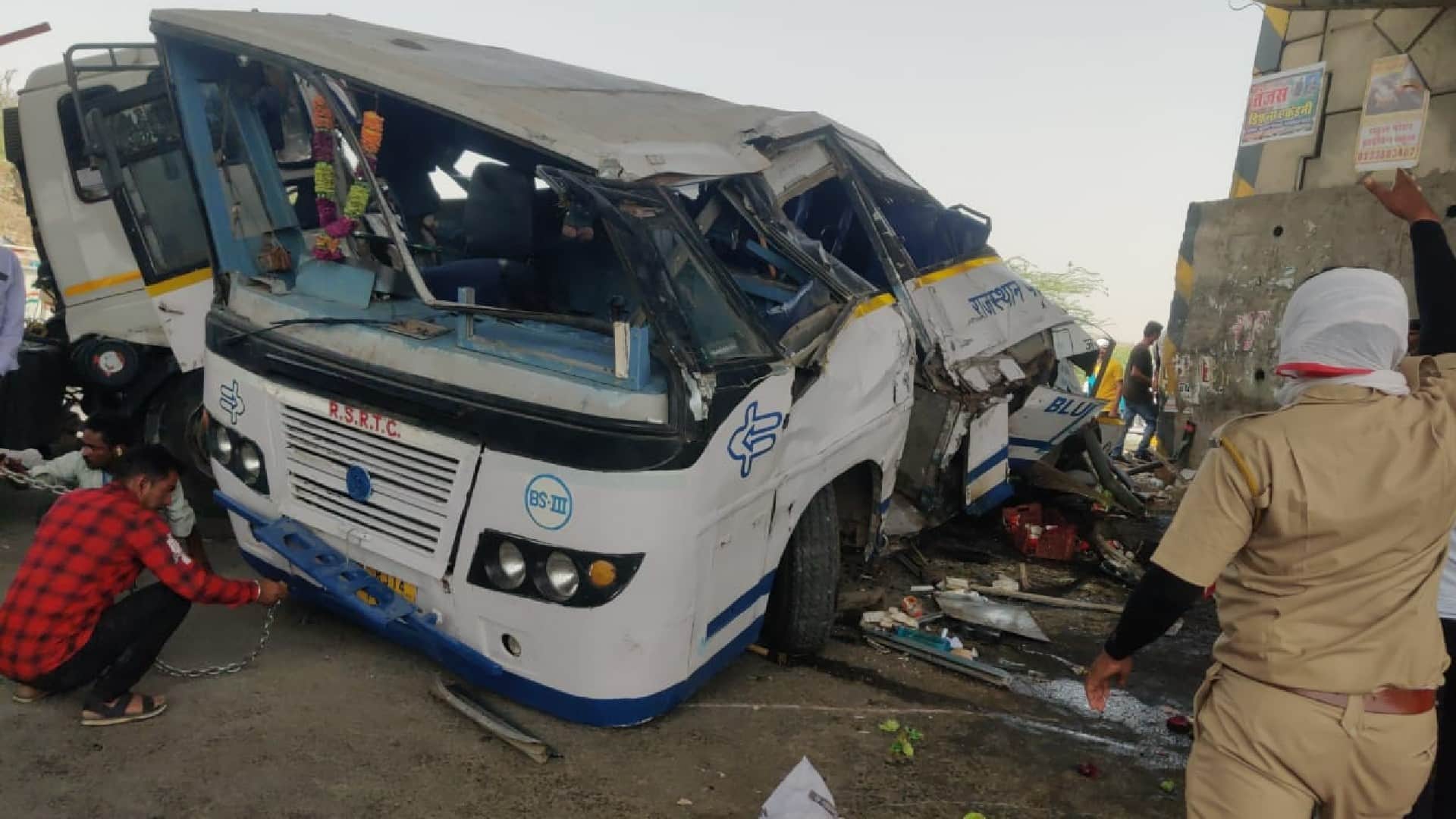 One killed in roadways bus and trailer collision in Ajmer