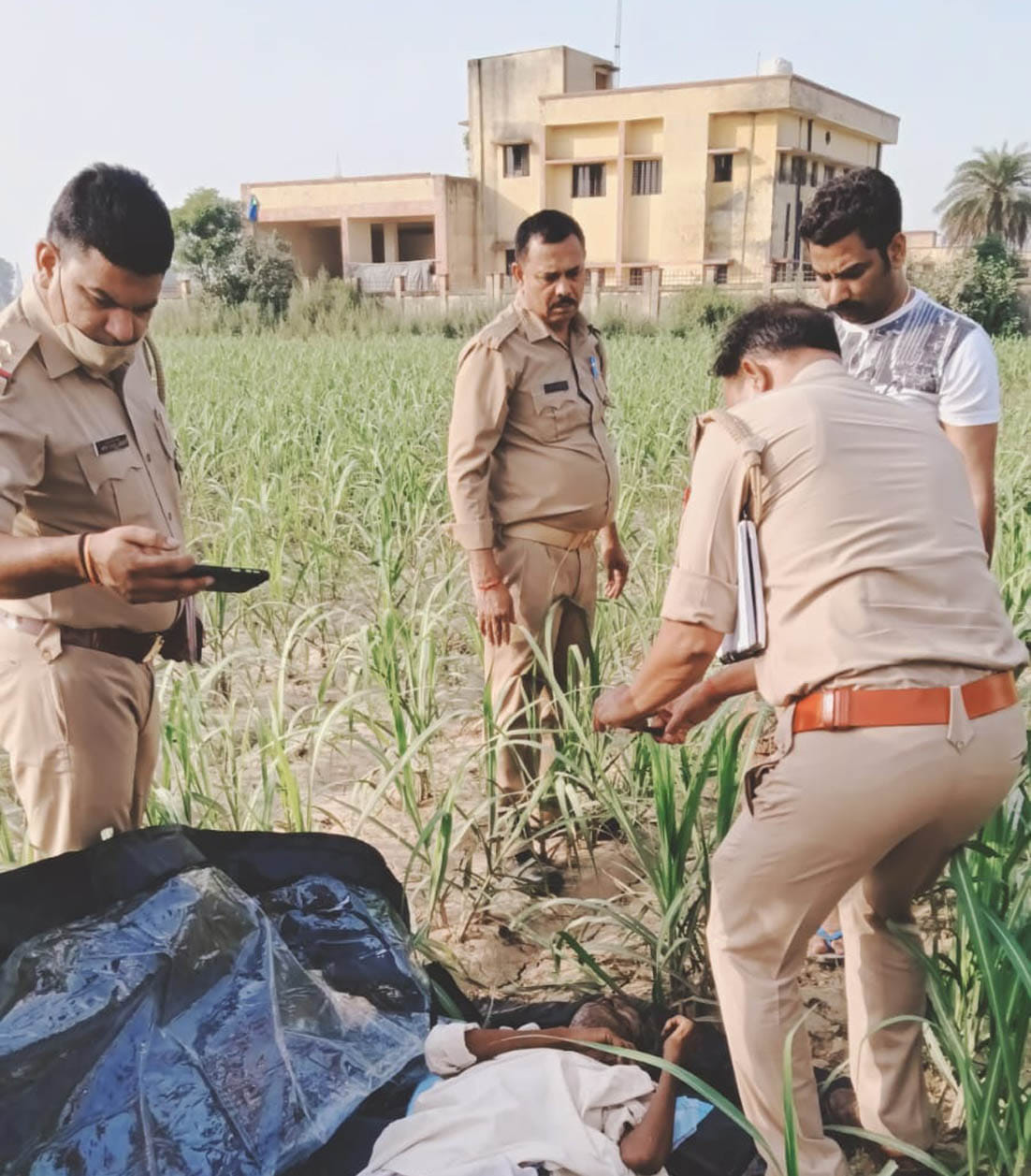 Two bodies found near police post and fire office