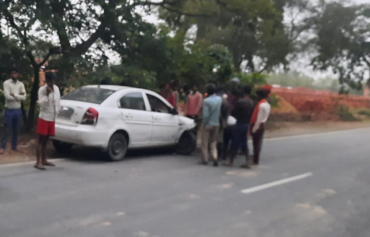 After the collision in the tonga, the meat came out of the car, the driver ran away