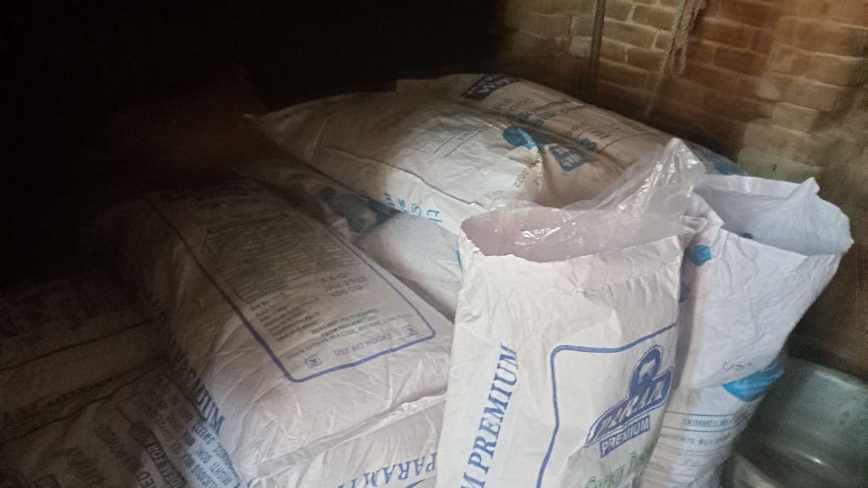 15 sacks of milk powder recovered in Chandgoi village