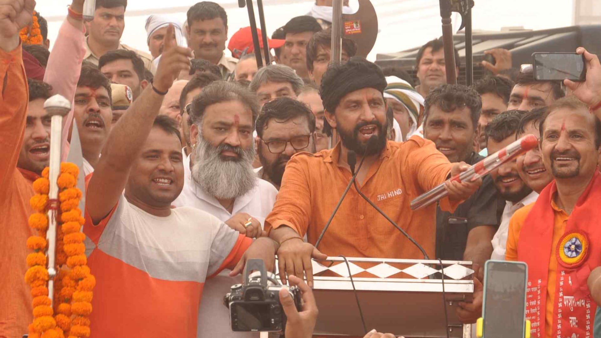 BJP MP Arvind Sharma was seen angry against the leaders of his own party in Rohtak