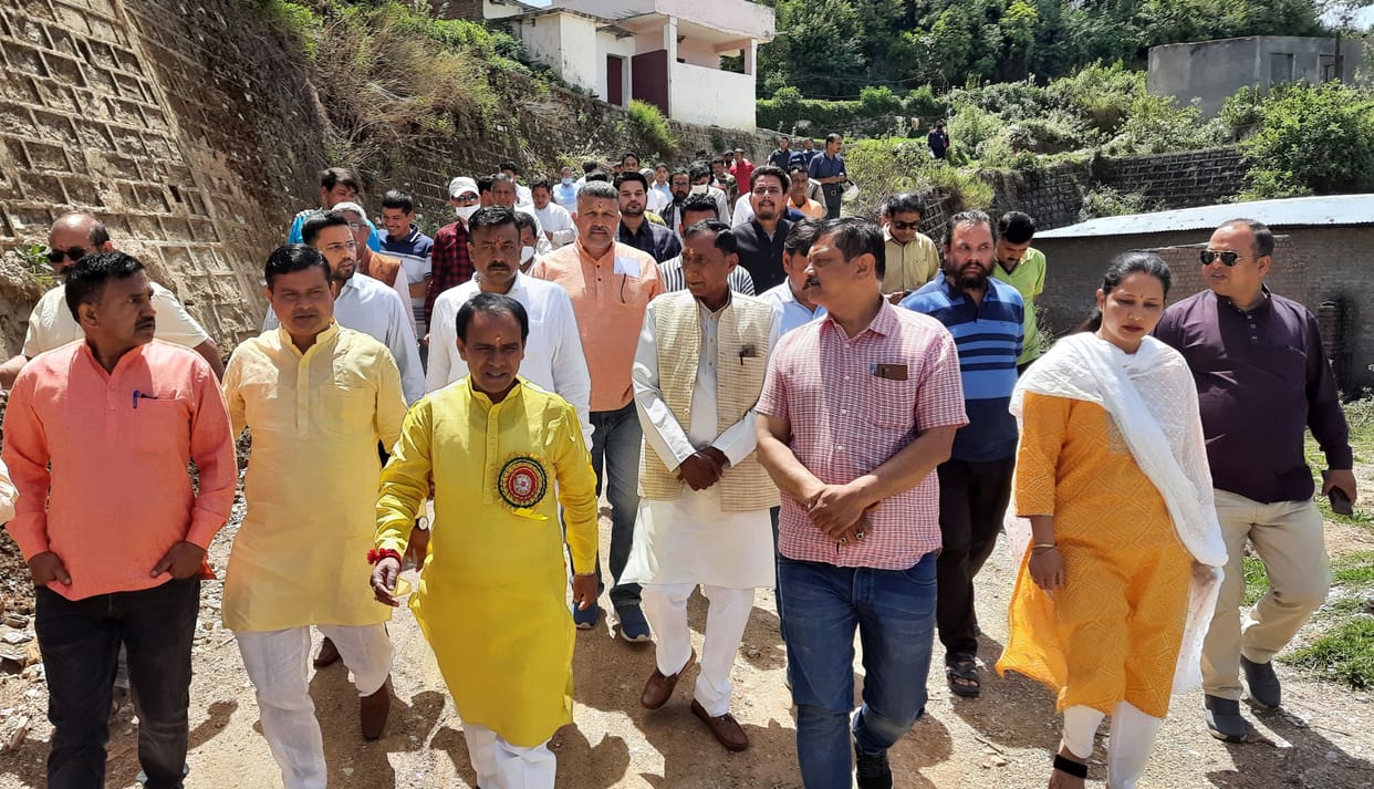 Minister Dr. Dhan singh rawat in Pithauragarh