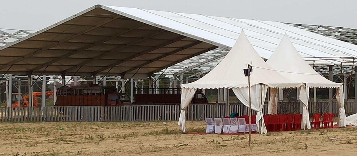 Kanpur dehat : President and Prime Minister will hold public meeting in German hangar pandal, even storm and rain will not affect
