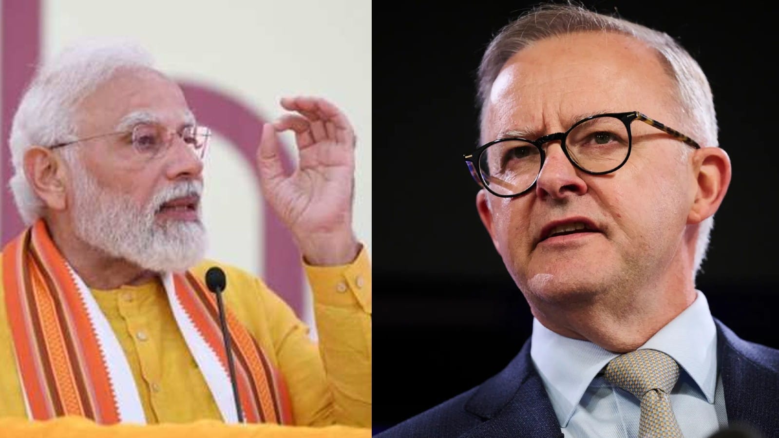 प्रधानमंत्री नरेंद्र मोदी और एंथनी अल्बनीस।