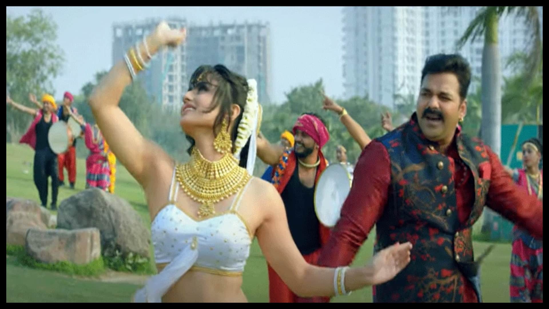 Pawan Singh: Bhojpuri Star singer released his new song bindiya lilar ke with actress garima parihar from movie mera bharat mahan hai