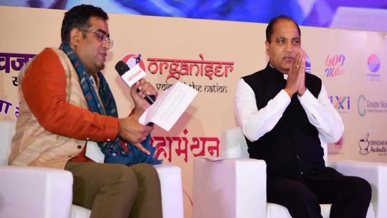 CM Jairam Thakur participates in media Conclave Baat Bharat Ki at New Delhi