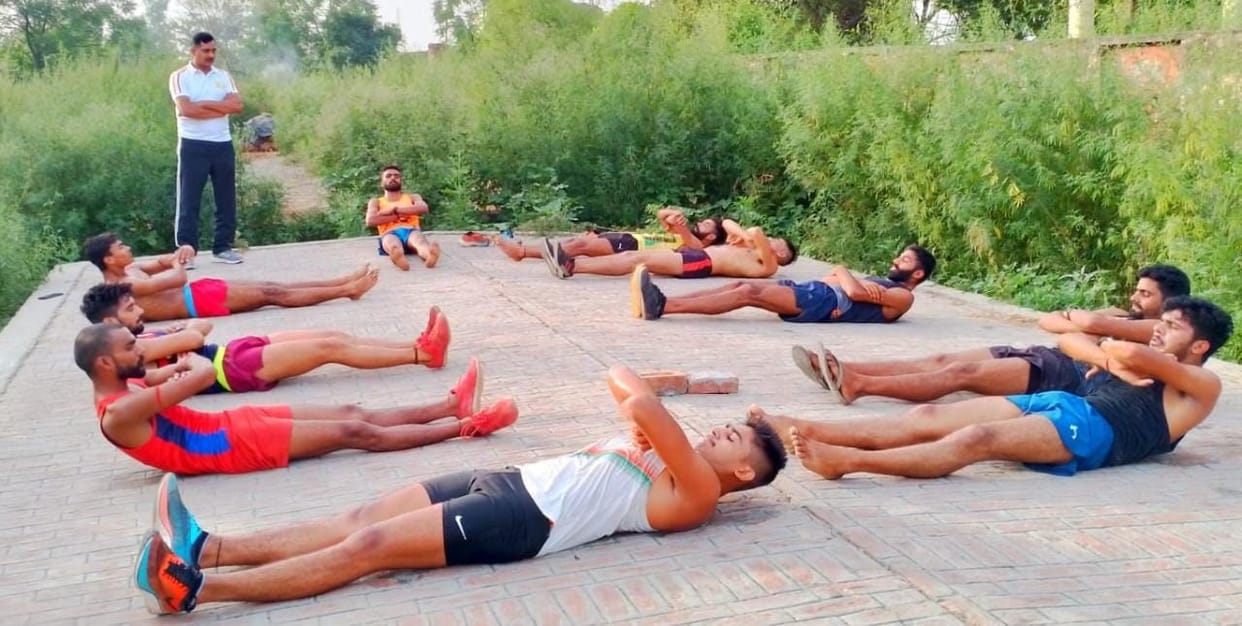 Torch of hope: Vinod of Ronnie Harjipur is preparing soldiers for the country