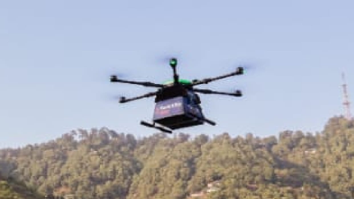 Drone reached Doon in 88 minutes with test sample from Uttarkashi