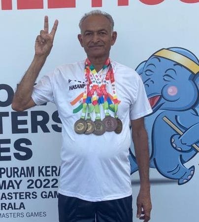 Veteran player won five gold medals in Kerala