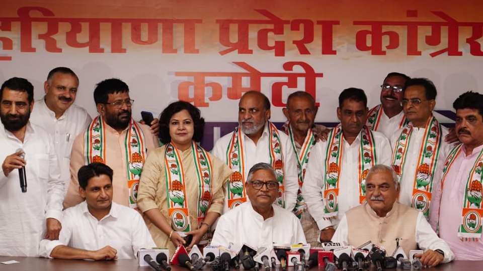 Eight former MLAs returned to Congress party in Haryana