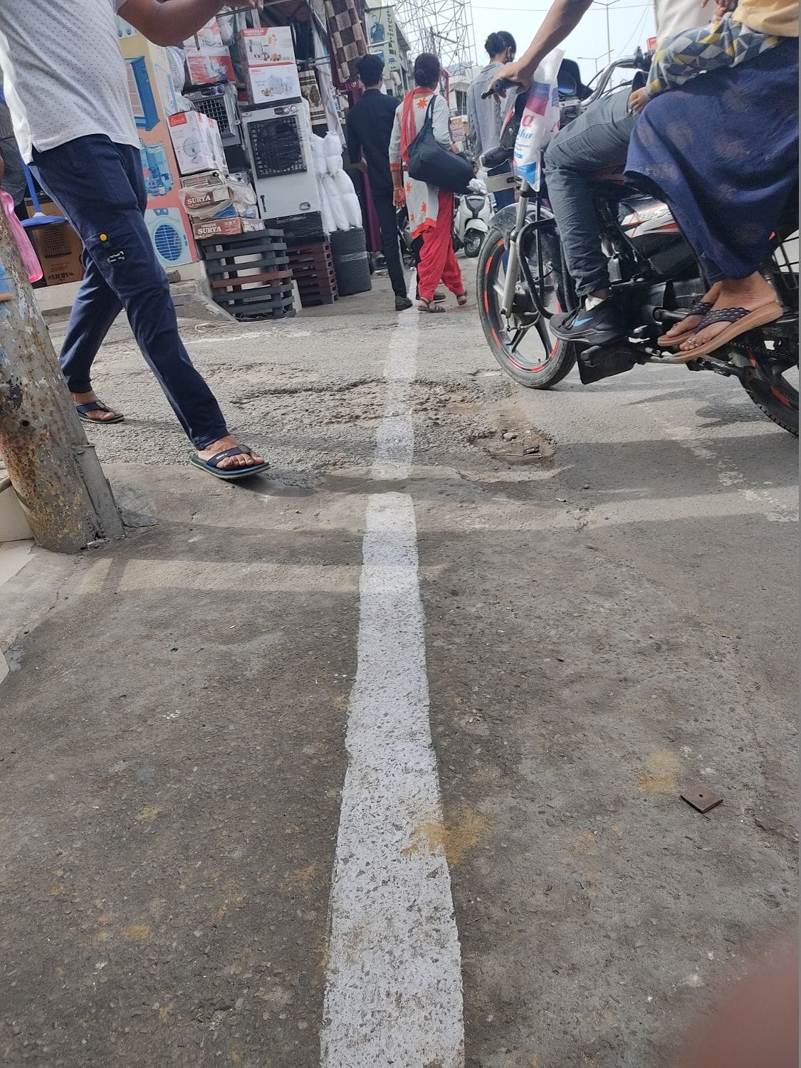 No parking in the city and the police pulled the white belt