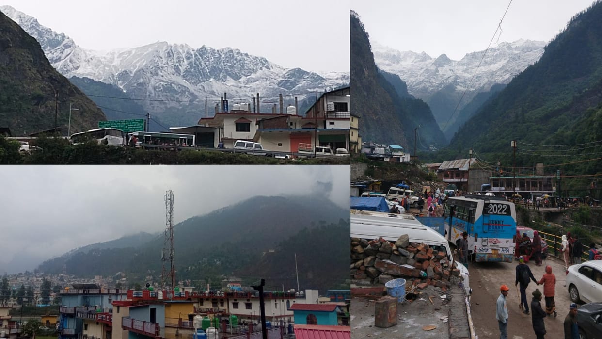 Weather Update: Snowfall in yamunotri, Heavy rain on mountains, cold increased after snowfall on peaks of Yamanotri Dham, See photos
