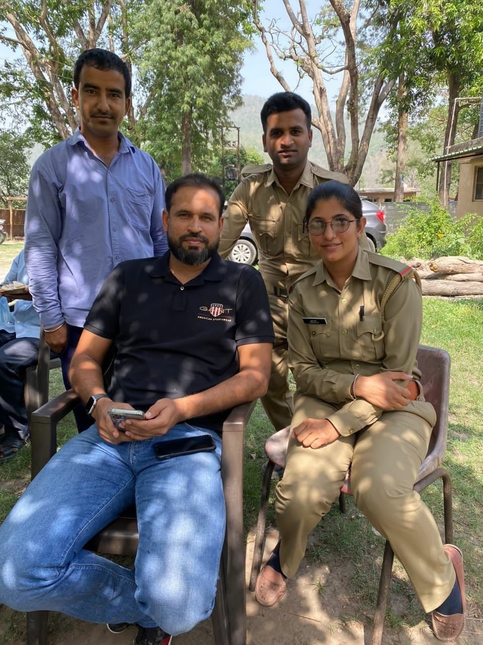 Cricketer Yusuf Pathan came to visit Corbett