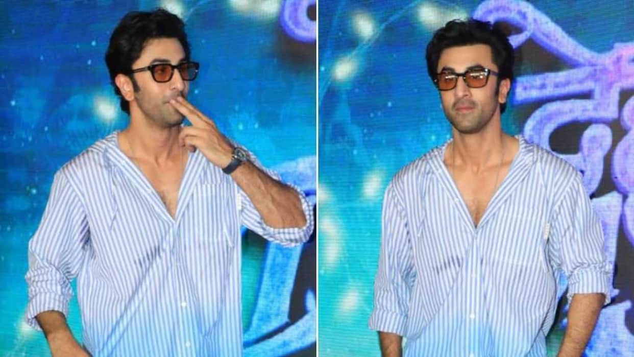 Ranbir Kapoor attends the promotional event of Dehati Disco in a stylish look