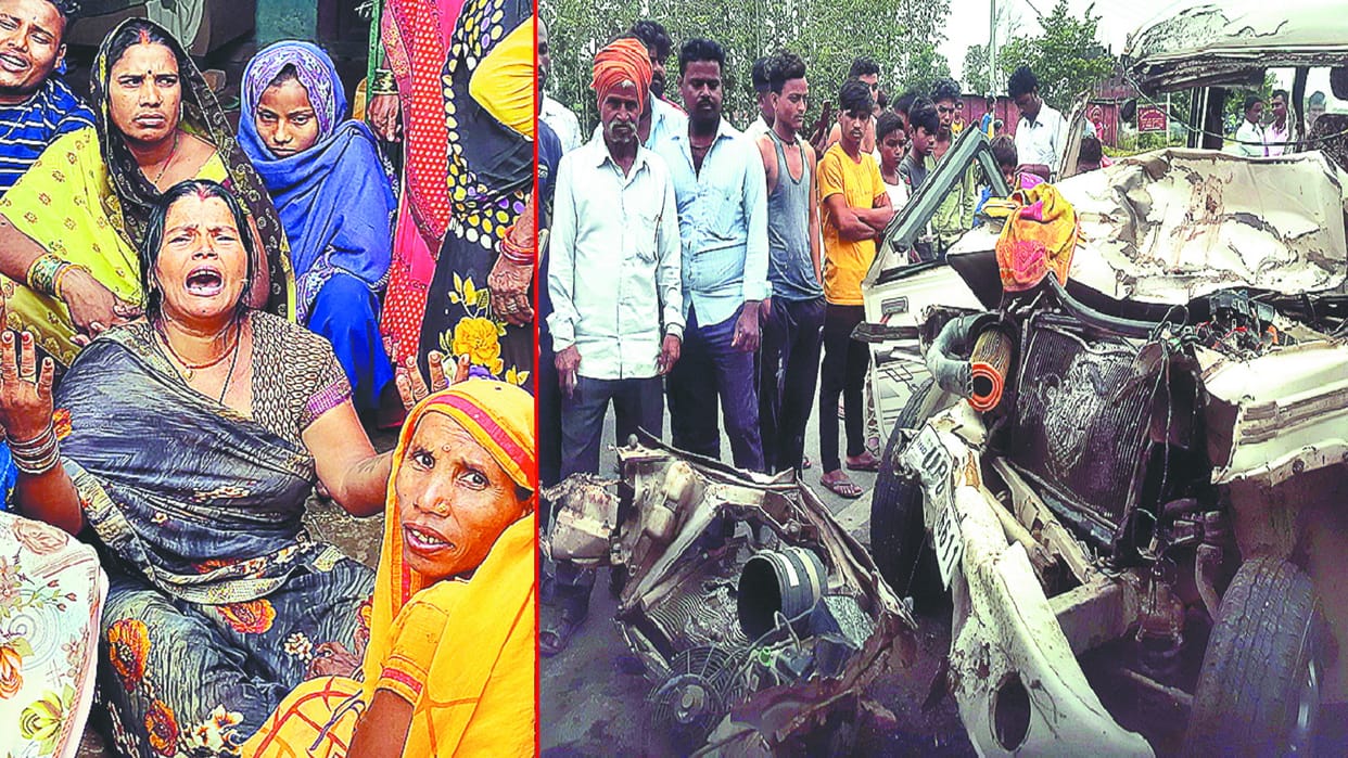 seven killed in Siddharthnagar Accident after four survivors fighting for life