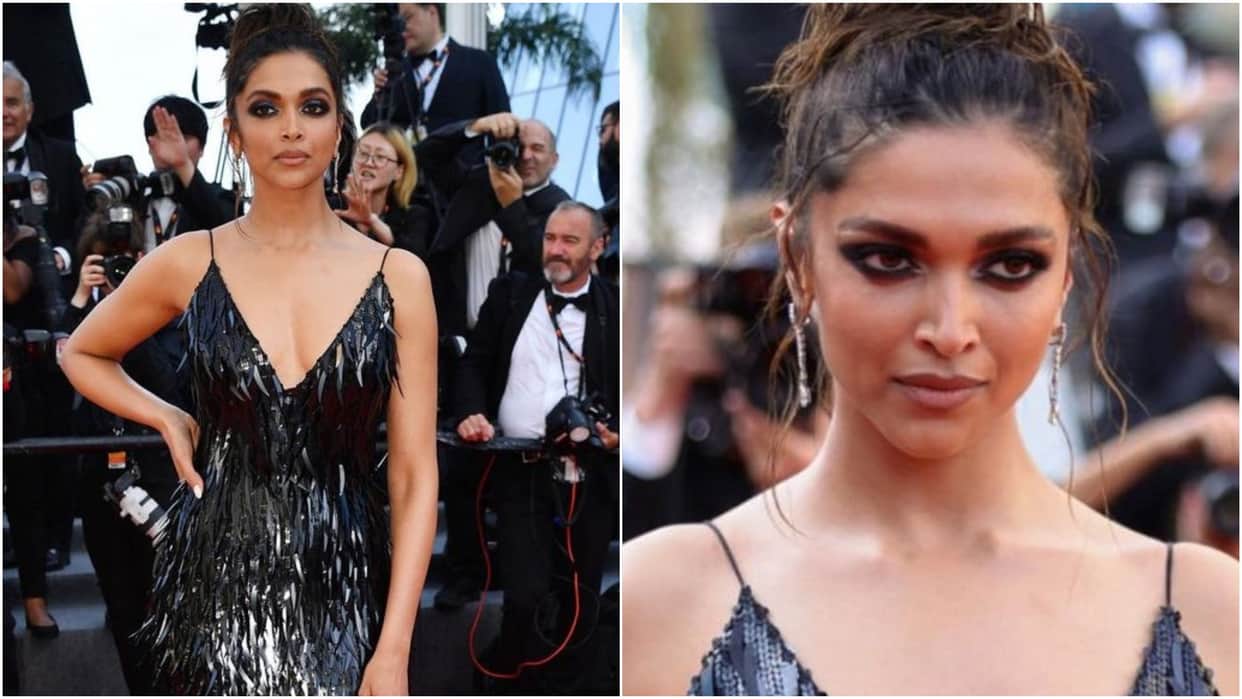 Deepika Padukone shares her new look from cannes film festival looks beautiful in black shimmery dress