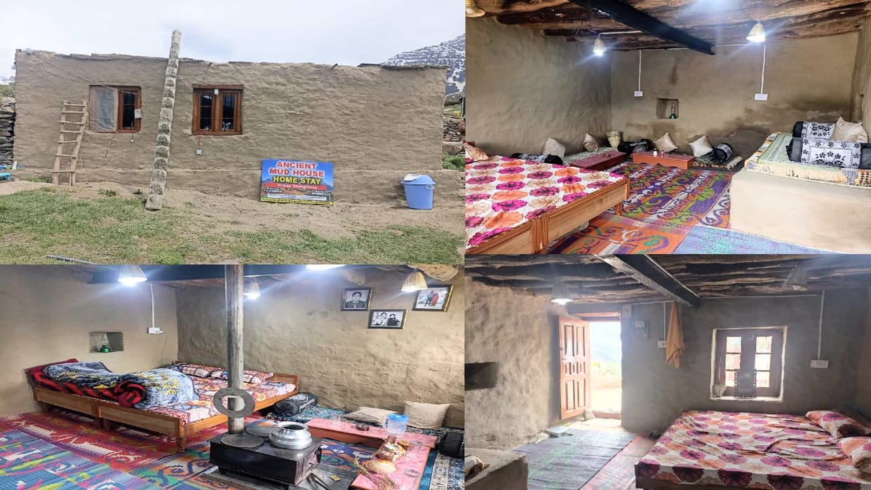 Cultural tourism: Tourists making the journey memorable by staying in a mud house in Lahaul
