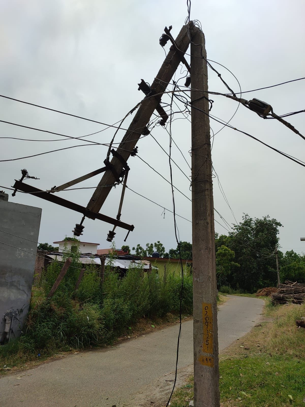 15.81 lakhs loss to the electricity board due to storm, black out in many places overnight