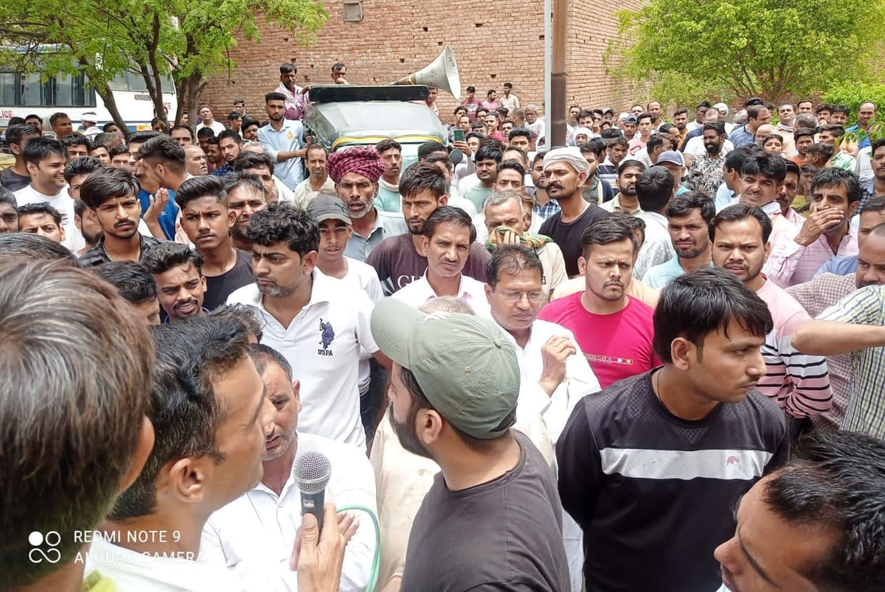 Rage march taken out in protest against rising crimes