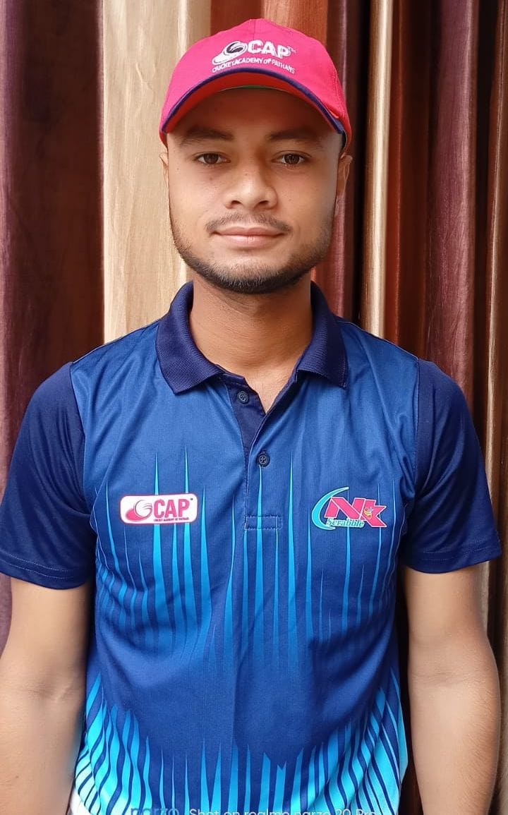 harsh gupta selected in cricket team