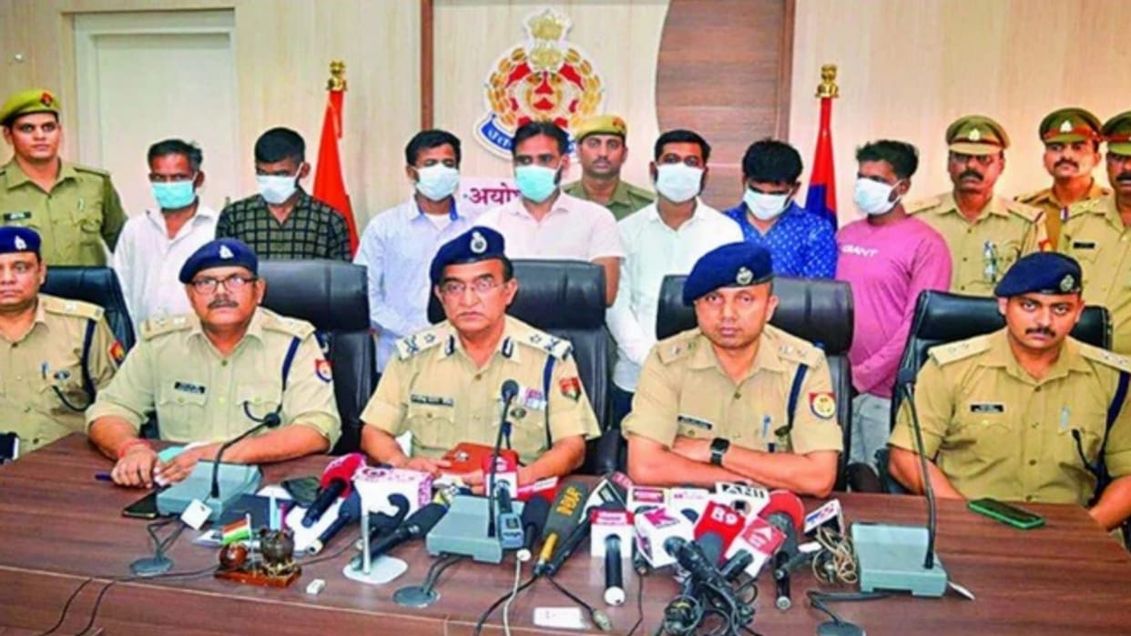 Gangster act imposed people who throw objectionable things infront of mosque in Ayodhya.